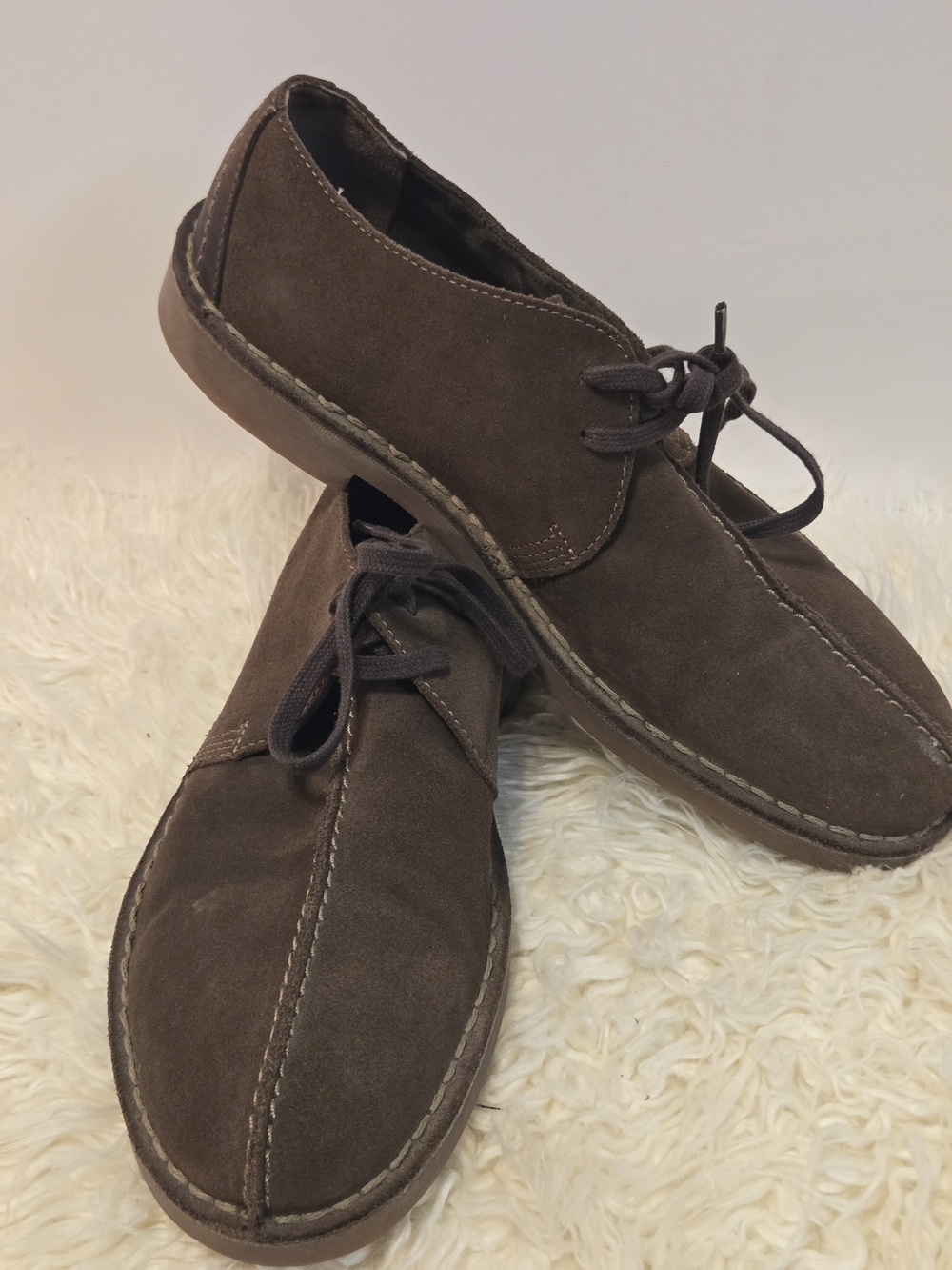 Clarks Brown Suede Men's Derby Lace-Up Shoes